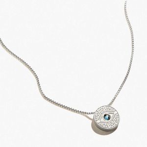 Alex and Ani // Evil Eye Crystal Charm Necklace